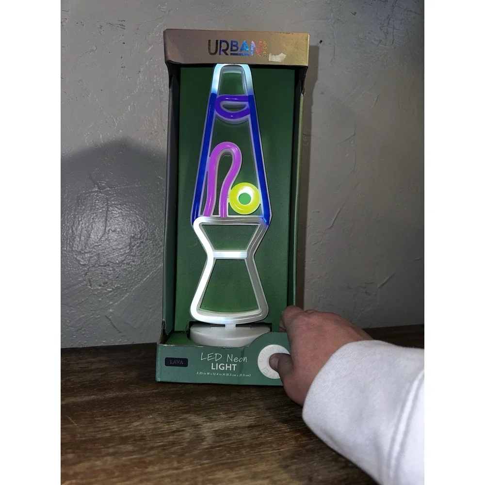 Urban Lifestyle LED Figural Lava Lamp Accent Table Lamp, 12.25
